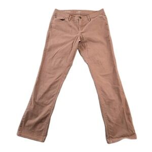 Loft Women's Modern Straight Twill Chino Pants Mid Rise 33" X 30.5" Size 10